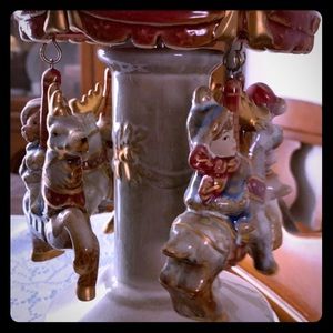 Decorative Christmas carousel music box